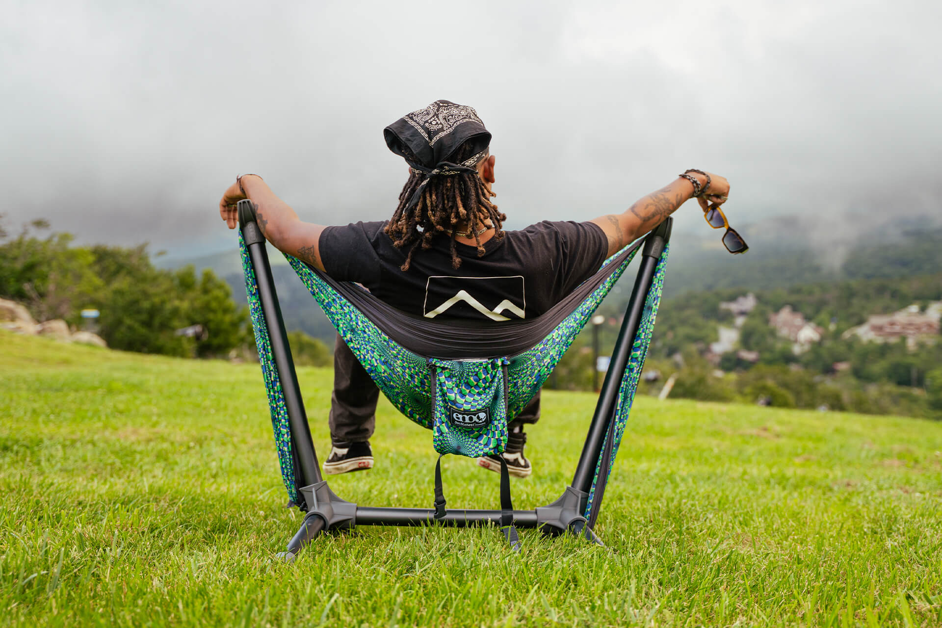 DoubleNest Hammock Print + Parklite Stand Bundle